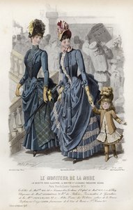 Placa de moda francesa, finales del siglo XIX de French School