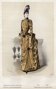 Placa de moda francesa, finales del siglo XIX de French School