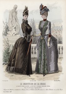 Placa de moda francesa, finales del siglo XIX de French School