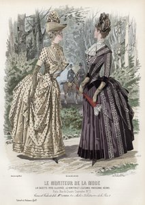 Placa de moda francesa, finales del siglo XIX de French School