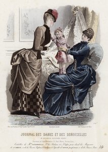 Placa de moda francesa, finales del siglo XIX de French School