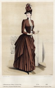 Placa de moda francesa, finales del siglo XIX de French School