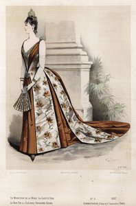 Placa de moda francesa, finales del siglo XIX