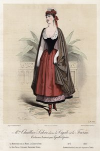 Placa de moda francesa, finales del siglo XIX