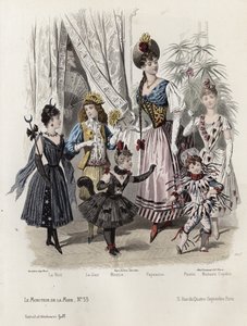 Placa de moda francesa, finales del siglo XIX