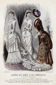 Placa de moda francesa, finales del siglo XIX