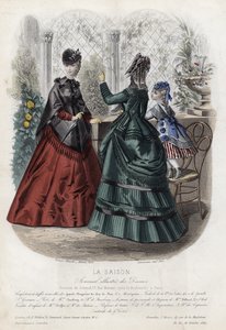 Placa de moda francesa, finales del siglo XIX de French School
