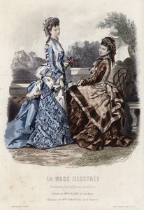 Placa de moda francesa, finales del siglo XIX de French School