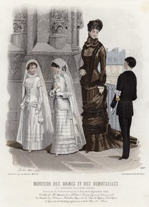 Placa de moda francesa, finales del siglo XIX