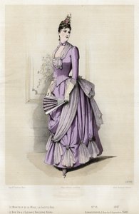Placa de moda francesa, finales del siglo XIX