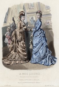 Placa de moda francesa, finales del siglo XIX de French School