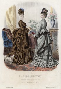 Placa de moda francesa, finales del siglo XIX de French School