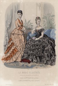 Placa de moda francesa, finales del siglo XIX de French School