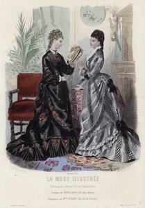 Placa de moda francesa, finales del siglo XIX de French School