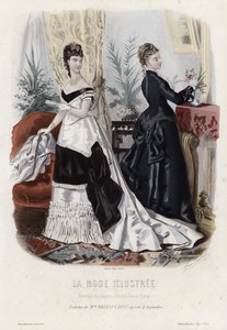 Placa de moda francesa, finales del siglo XIX de French School