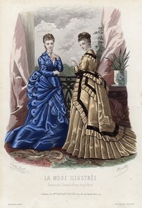 Placa de moda francesa, finales del siglo XIX de French School