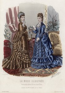 Placa de moda francesa, finales del siglo XIX de French School