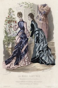 Placa de moda francesa, finales del siglo XIX de French School