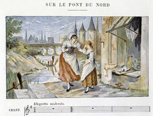 Canción popular y tradicional francesa: Sur le pont du Nord de French School