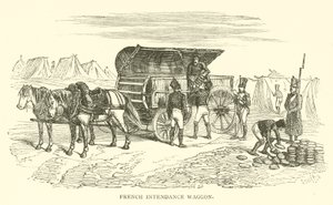 Carro de intendencia francés (grabado) de French School