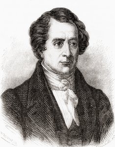 Matemático francés Dominique François Jean Arago, también conocido como François Arago, de Les Merveilles de la Science, pub.1870 de French School