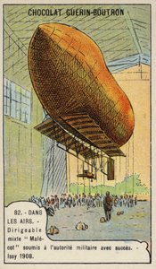 Dirigible militar francés Malecot, Issy, Francia de French School