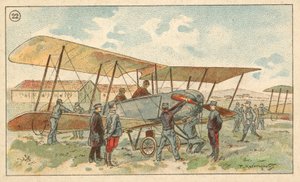 Biplano militar francés de French School