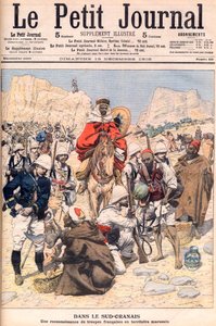 Expedición de reconocimiento francesa en el sur de Marruecos Ilustración para Le petit Journal, diciembre de 1906