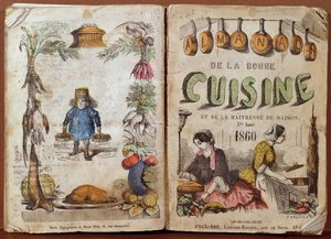 Portada del Almanaque de la Buena Cocina y de la Ama de Casa, 1860