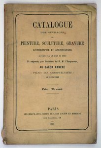 Portada del catálogo para el Salón de los Rechazados, 1863 de French School