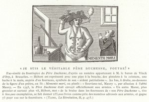 Frontispicio de Le Père Duchesne, 1790s de French School