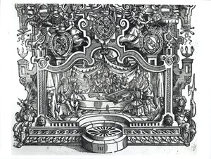 Frontispicio de las Misas por Roland de Lassus (1532-94), 1589 de French School