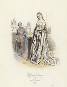 Traje de gala del reinado de Carlos V de Francia de French School
