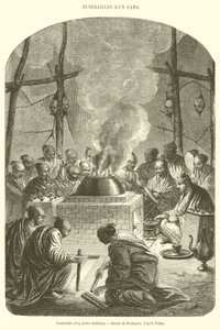 Funerales de un sacerdote tibetano de French School