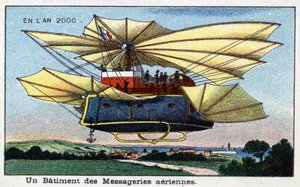 Días futuros: Una visión del siglo XIX del año 2000 - Un edificio de mensajerías aéreas de French School