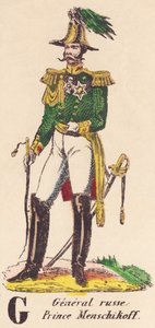 G: General ruso, Príncipe Menschikoff (1787-1869) de French School