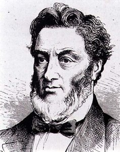 Gabriel-Claude-Jules Favre (1809-1880) Político Francés (grabado)