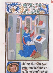 Galeno, de Histoire des Philosophes, finales del siglo XV de French School