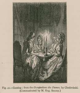 Juego; de las Ocupaciones de las Damas, por Chodovieski de French School