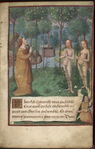 Jardín del Edén, Add MS 26667, f.1r, Chronique Universelle