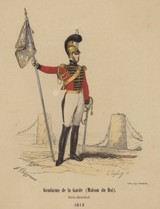 Gendarme de la Guardia (Casa del Rey), Portaestandarte de French School