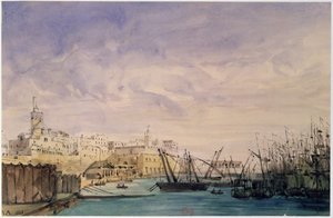 Vista general de Argel, 1845 de French School