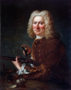 Caballero con un rifle de chispa de French School