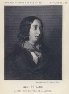 George Sand (litografía) de French School
