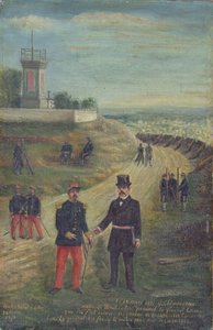 Georges Clemenceau (1841-1929) como alcalde de Montmartre el 18 de marzo de 1871