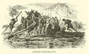 Los germanos invadiendo la Galia