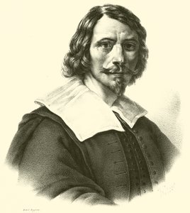 Giovanni Francesco Barbieri, conocido como Guercino, o il Guercino, retrato de French School