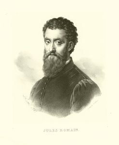 Giulio Romano, también conocido como Giulio Pippi, retrato de French School
