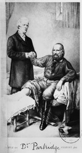 Giuseppe Garibaldi (1807-82) con el Doctor Partridge, c.1862 de French School