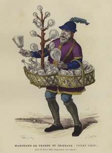 Vendedor de vidrio y cristal, siglo XV de French School